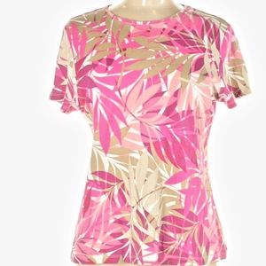 NWOT. Croft & Barrow Multicolor Leaves Top. Size Small.
